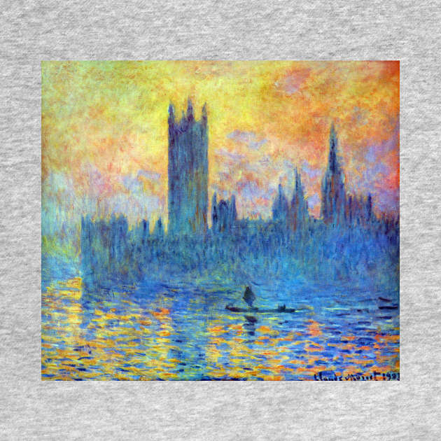 Houses of Parliament by Claude Monet by MasterpieceCafe